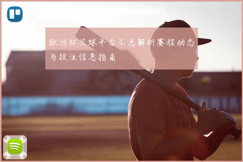 欧洲杯买球平台汇总解析赛程动态与投注信息指南